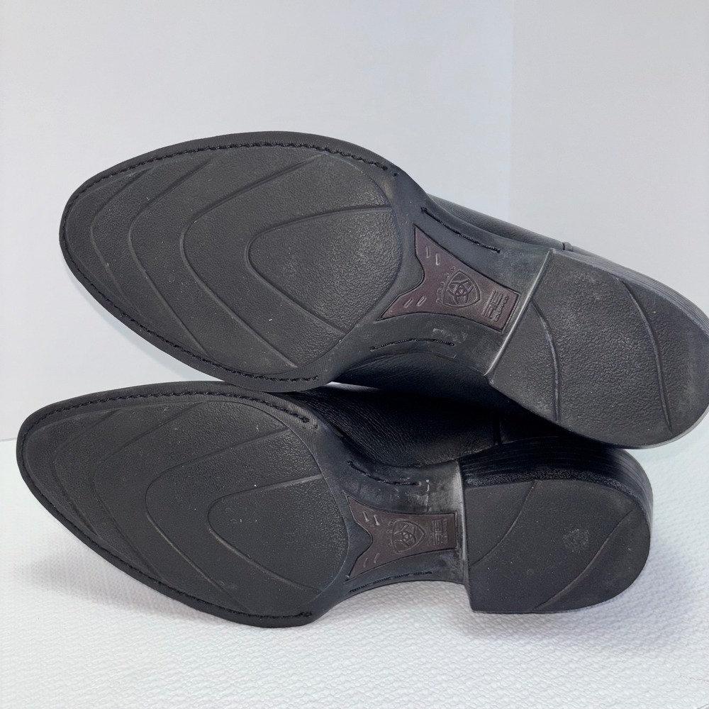 ARIAT Heritage Black Leather Western Cowboy‎ Boots US 9EE Wide Equestrian - Picture 7 of 7